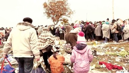 WHERE ARE YOU NOW Song Of Syria" Kurdish Girl 23 October 2015 Rigonce, Slovenia border