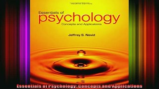 READ book  Essentials of Psychology Concepts and Applications  FREE BOOOK ONLINE