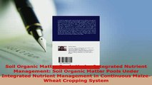 PDF  Soil Organic Matter Pools Under Integrated Nutrient Management Soil Organic Matter Pools Download Full Ebook