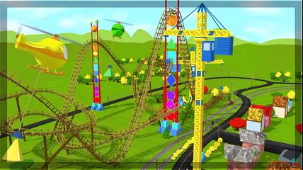 Learn about Shapes with Shawn's Roller Coaster Adventure! (Learn 15 2D and 3D shapes) | HD