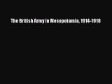 PDF The British Army in Mesopotamia 1914-1918  EBook