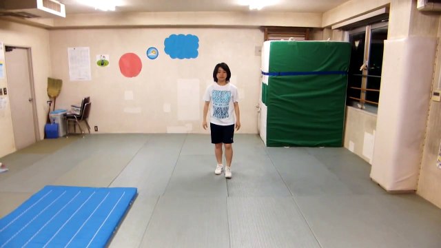 『側転』　指導20分後　トライ体幹理論　チアリーダー　ミノリちゃん！