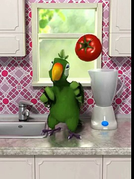 Talking Pierre Gets Attacked by Tomatoes!!