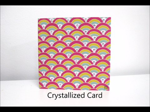 Embellished Greeting Card with Swarovski Crystals