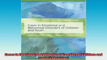 EBOOK ONLINE  Cases in Emotional and Behavioral Disorders of Children and Youth 2nd Edition  FREE BOOOK ONLINE