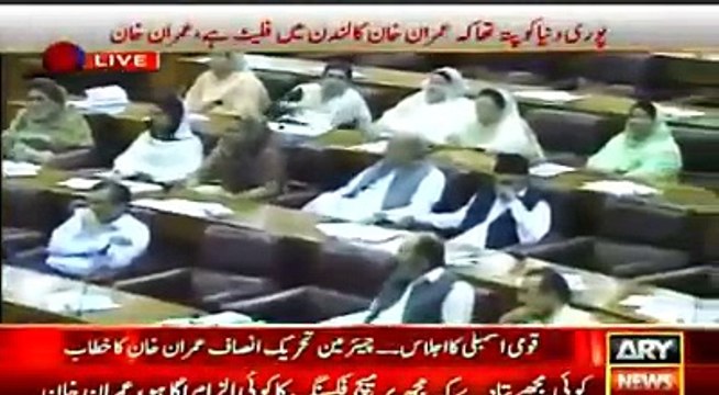 Imran khans mouth breaking reply of pmln propaganda about plots