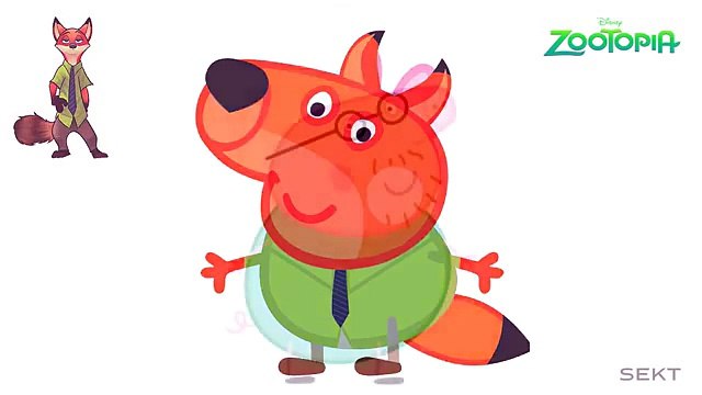 PEPPA PIG en espanol SE DISFRAZA Zootopia y otros Personajes