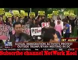 ILLEGAL IMMIGRATION ACTIVISTS PROTEST OUTSIDE TRUMP RYAN MEETING IN DC - CAVUTO