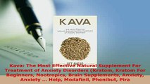 PDF  Kava The Most Effective Natural Supplement For Treatment of Anxiety Disorders Kratom Free Books