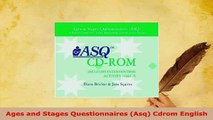 PDF  Ages and Stages Questionnaires Asq Cdrom English Free Books