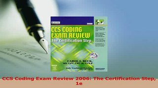 PDF  CCS Coding Exam Review 2006 The Certification Step 1e Ebook