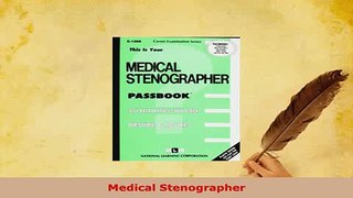 Download  Medical Stenographer Free Books