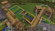 Minecraft PE seed with village and stronghold at spawn!
