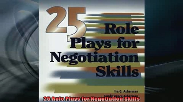 READ book 25 Role Plays for Negotiation Skills Full EBook
