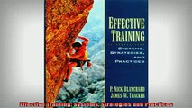 FREE EBOOK ONLINE  Effective Training Systems Strategies and Practices Full EBook