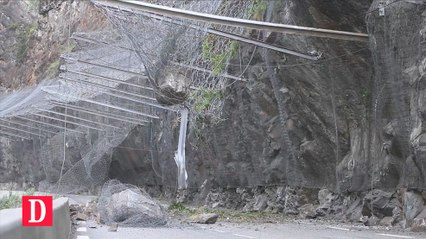 Éboulement spectaculaire dans les gorges de Luz (65)