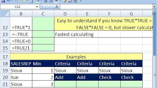 Excel Magic Trick 314_ Convert TRUE & FALSE to 1 and 0