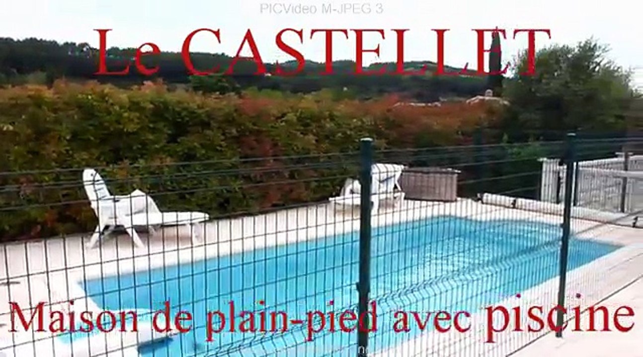 Vente Maison T6 Plain-pied de 115 m2 avec piscine LE CASTELLET