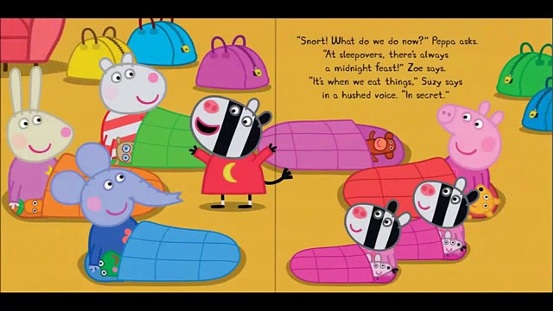 ⁣Peppa Pig  Peppa's First Sleepover  Childrens books  Nursery Rhymes  Audiobook  English rhymes