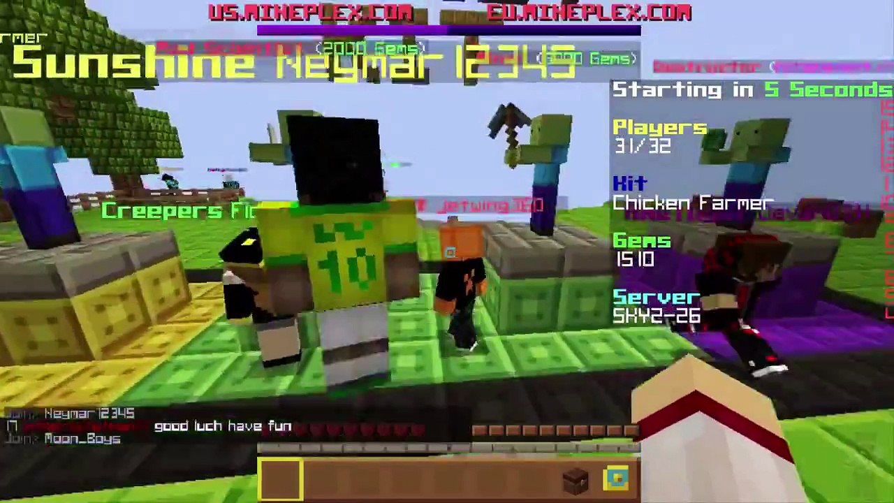 Minecraft: Skywars Team Gameplay