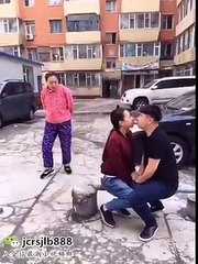 LOL,  when you're kissing and caught mom