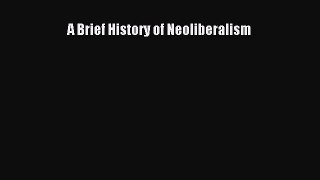 Read A Brief History of Neoliberalism Ebook Free