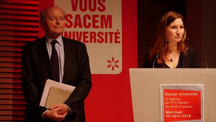 Découvrez le lauréat du second Prix du droit d'auteur - Sacem Université