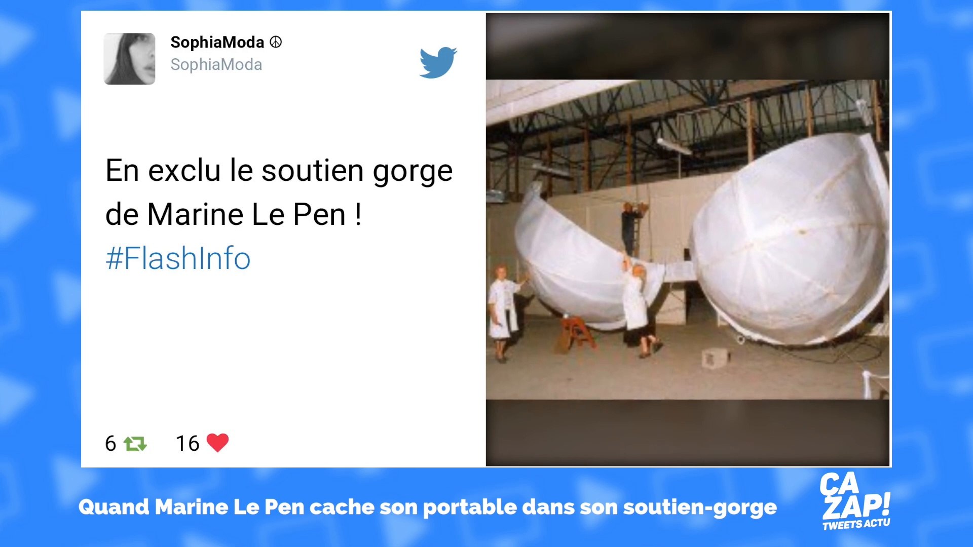 L'affaire du téléphone caché dans le soutien-gorge de Marine Le Pen inspire  les internautes ! - Vidéo Dailymotion