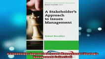 READ THE NEW BOOK   A Stakeholder Approach to Issues Management Strategic Management Collection  FREE BOOOK ONLINE
