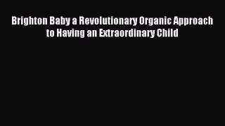 Read Brighton Baby a Revolutionary Organic Approach to Having an Extraordinary Child Ebook