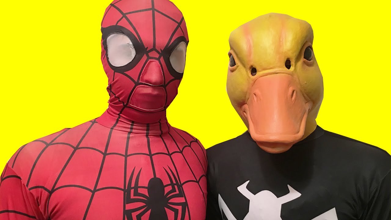 Spiderman Vs Duck - Duck Waters Spiderman In Re...