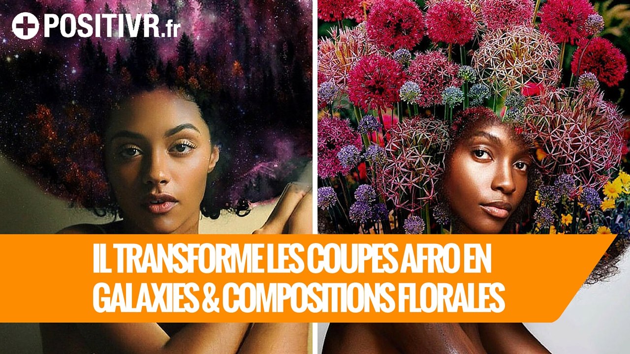 Il transforme les coupes afro en galaxies & compositions florales