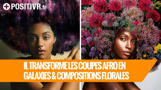 Il transforme les coupes afro en galaxies & compositions florales