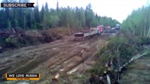 Compilation of Russian trucks in Extreme conditions #5   Российские грузовики  NEW 2014