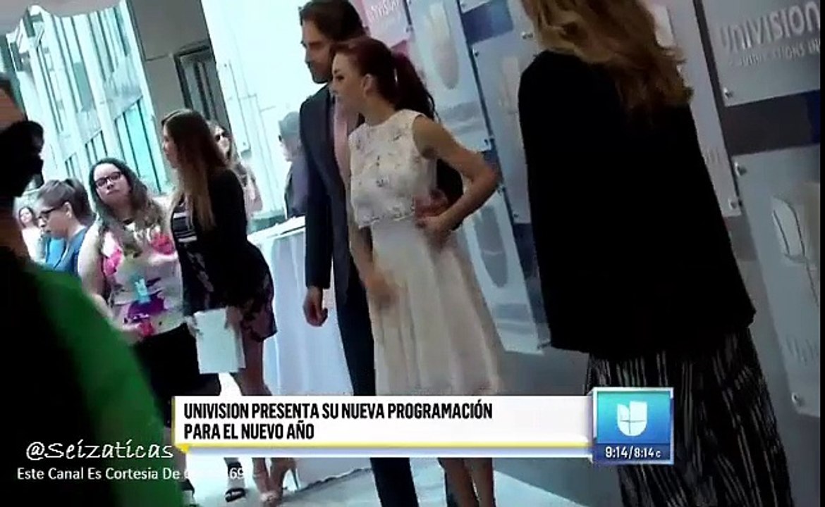 Sebastian Rulli y Angelique Boyer en el univisionupfront
