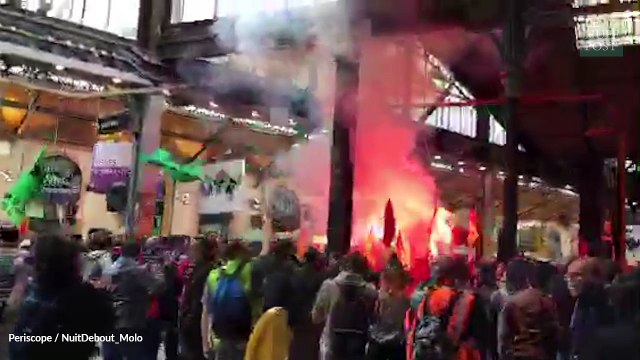 Des opposants à la loi Travail bloquent la gare Saint-Lazare