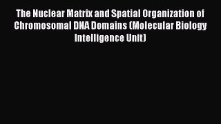 Read The Nuclear Matrix and Spatial Organization of Chromosomal DNA Domains (Molecular Biology