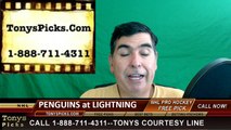 Tampa Bay Lightning vs. Pittsburgh Penguins Free Pick Prediction NHL Playoffs Game 3 Odds Preview