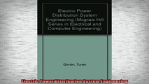 DOWNLOAD FREE Ebooks  Electric Power Distribution System Engineering Full Free