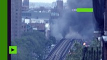 Un puissant incendie perturbe la circulation du métro new-yorkais