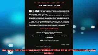 Free PDF Downlaod  No Logo 10th Anniversary Edition with a New Introduction by the Author  DOWNLOAD ONLINE