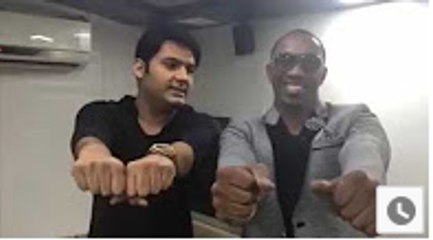 The Kapil Sharma Show_ Dwayne Bravo enjoys massage and Sunil Grover does Magic on Bravo