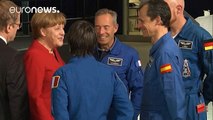 Merkel reforça apoio à cooperação internacional em missões espaciais tripuladas