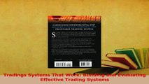 Read  Tradings Systems That Work Building and Evaluating Effective Trading Systems Ebook Free
