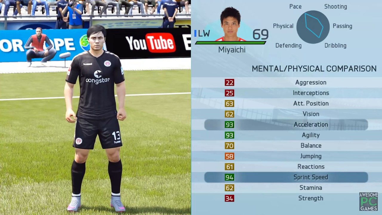 FIFA 16 Speed Test   Fastest Left Wingers (LW LM LF) in FIFA (without the ball)
