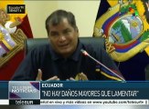 Pdte. Correa llama a ecuatorianos a mantener la calma