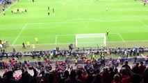 Liverpool fans Fight with Sevilla fans inside stadium before the game