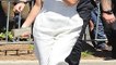 Kendall Jenner Riviera chic white jumpsuit mum Kris follows lead nautical ord Cannes beach party
