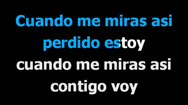 Cuando me miras asi - Christian Castro - Karaoke - Letra