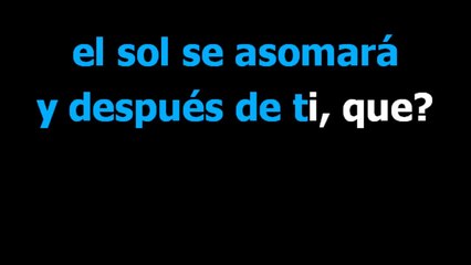 Despues de ti que -  Christian Castro - Karaoke - Letra